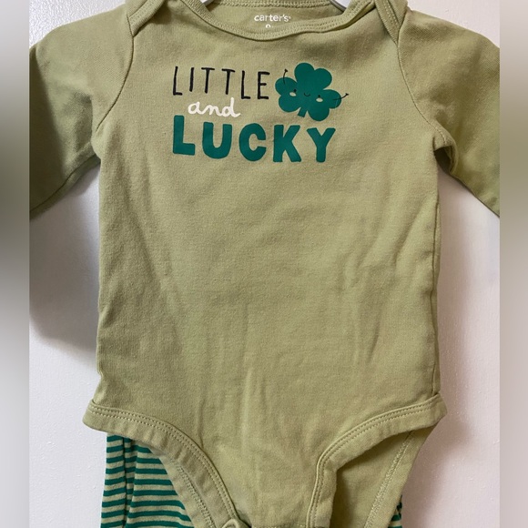 Carter’s St. Patrick’s Day 2 piece set Little and Lucky 9 months - Picture 6 of 6